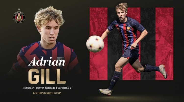 世界杯客户端更新说明-亚特兰大联官方:巴萨20岁中场吉尔转会加盟,签约至2027年6月