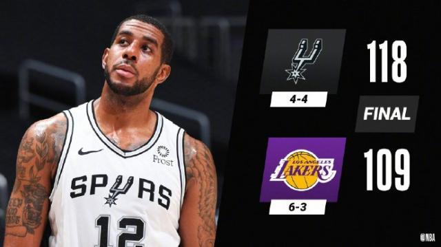 马刺连克洛杉矶双雄 三分球成银黑军团新武器